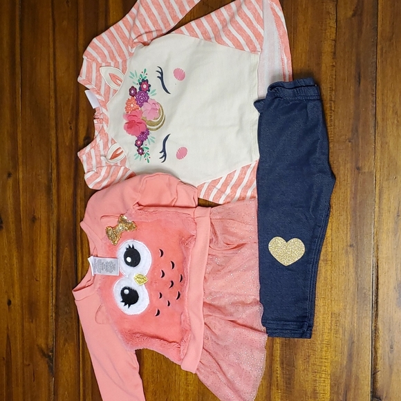 Nannette Kids Girls Winter Clothes Set, Size 18M